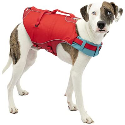Kurgo Surf n' Turf Hundeschwimmweste Rettungsweste für Hunde Kajak Rettungsweste für Haustiere Hunde Regenjacke für Pool oder See reflektierend maschinenwaschbar Chili Rot (Medium) Kurgo Surf n' Turf Hundeschwimmweste Rettungsweste für Hunde Kajak Rettungsweste für Haustiere Hunde Regenjacke für Pool oder See reflektierend maschinenwaschbar Chili Rot (Medium)