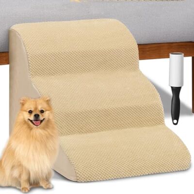 Bakaji Haustierschritte Beige 3 Stufen - Haustier Treppen Bakaji Haustierschritte Beige 3 Stufen - Haustier Treppen