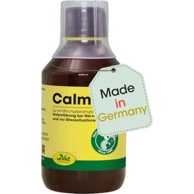 cdVet Naturprodukte Calma 250 ml Hund, Katze, Pferd Ergänzungsfuttermittel Nervosität Stress Anspannung emotionale + körperliche Belastbarkeit Unterstützung Gemütsregulierend - cdVet Naturprodukte Calma 250 ml Hund, Katze, Pferd Ergänzungsfuttermittel Nervosität Stress Anspannung emotionale + körperliche Belastbarkeit Unterstützung Gemütsregulierend -