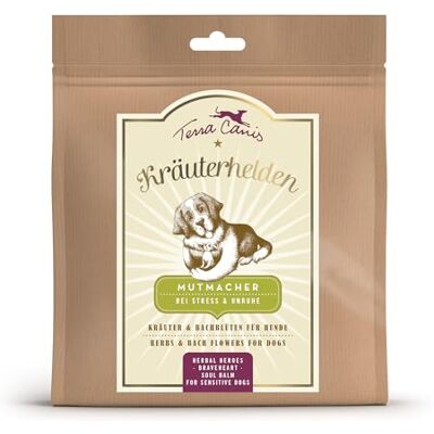 Terra Canis Mutmacher für Ruhe & Ausgeglichenheit, Kräuterhelden, 60g 100% Lebensmittelqualität aller Rohstoffe, Gesundheitskräuter und Bachblüten, für Entspannung und Ausgeglichenheit Terra Canis Mutmacher für Ruhe & Ausgeglichenheit, Kräuterhelden, 60g 100% Lebensmittelqualität aller Rohstoffe, Gesundheitskräuter und Bachblüten, für Entspannung und Ausgeglichenheit