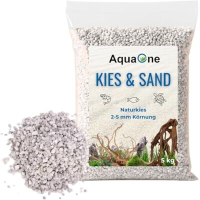 AquaOne Aquarium Kies Sand 5 kg I Bodengrund hell schwarz bunt fein mittel grob I Aquariumkies Premium Qualität I Quarzsand Aquariumkies Deko Aquascaping Körnung (noa 2-5mm) AquaOne Aquarium Kies Sand 5 kg I Bodengrund hell schwarz bunt fein mittel grob I Aquariumkies Premium Qualität I Quarzsand Aquariumkies Deko Aquascaping Körnung (noa 2-5mm)