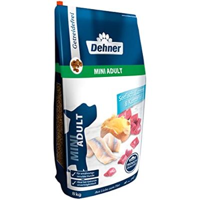 Dehner Premium Hundefutter, Trockenfutter getreidefrei, für ausgewachsene Hunde kleiner Rassen, Fisch / Lamm / Kartoffel, 8 kg Dehner Premium Hundefutter, Trockenfutter getreidefrei, für ausgewachsene Hunde kleiner Rassen, Fisch / Lamm / Kartoffel, 8 kg