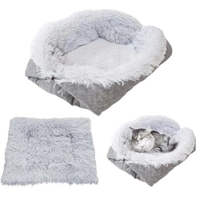 Generic 60cm*50cm Warmes Haustierbett,Süßes Haustierbett,Weiches Katzenbett,Flauschiges Katzenbett,Das Haustiernest ist waschbar,Nest für Katzen und Hunde,Plüsch Katzen Kissen Kuschelbett Größe in 60x52cm Generic 60cm*50cm Warmes Haustierbett,Süßes Haustierbett,Weiches Katzenbett,Flauschiges Katzenbett,Das Haustiernest ist waschbar,Nest für Katzen und Hunde,Plüsch Katzen Kissen Kuschelbett Größe in 60x52cm