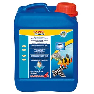 sera toxivec 2500 ml Aquarium Wasufbereiter für Notsituationen Neutralisiert Ammoniak & Nitrit Aquarium Zubehör Sofort-Hilfe gegen giftige Stoffe für klare Wasserwerte sera toxivec 2500 ml Aquarium Wasufbereiter für Notsituationen Neutralisiert Ammoniak & Nitrit Aquarium Zubehör Sofort-Hilfe gegen giftige Stoffe für klare Wasserwerte