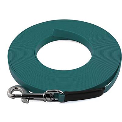 LENNIE Leichte BioThane Schleppleine, 9mm, Hunde 5-15kg, 2m lang, ohne Handschlaufe, Petrol/Teal, genäht LENNIE Leichte BioThane Schleppleine, 9mm, Hunde 5-15kg, 2m lang, ohne Handschlaufe, Petrol/Teal, genäht