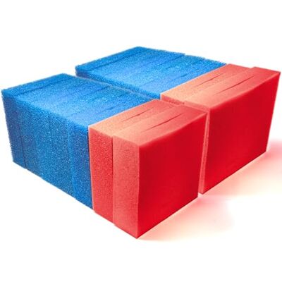 Pondlife 14x Filterschwamm Teichfilter geschlitzt kompatibel mit Oase BioTec 30, 25 x 25 x 8 cm, 10x Blau grob 4X Rot fein, Teichfilter Ersatzteile Pondlife 14x Filterschwamm Teichfilter geschlitzt kompatibel mit Oase BioTec 30, 25 x 25 x 8 cm, 10x Blau grob 4X Rot fein, Teichfilter Ersatzteile