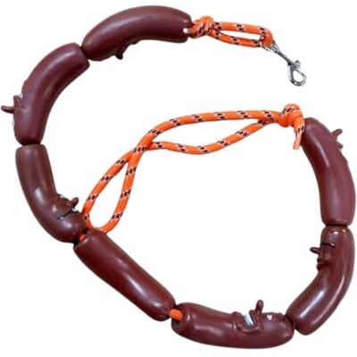 Generic Lustige Hundeleine – Hot-Dog-Form für kleine Hunde Outdoor-Leine, leicht abwischbar, weicher Griff, Foto-Requisiten für Welpen/Katzen, 7 Abschnitte Generic Lustige Hundeleine – Hot-Dog-Form für kleine Hunde Outdoor-Leine, leicht abwischbar, weicher Griff, Foto-Requisiten für Welpen/Katzen, 7 Abschnitte