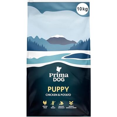 PrimaDog Welpenfutter für Welpen und säugende Hunde - Hundefutter PrimaDog Welpenfutter für Welpen und säugende Hunde - Hundefutter