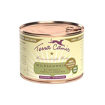 Terra Canis Wildschwein mit Naturreis, Fenchel und Himbeere Nassfutter 200g Terra Canis Wildschwein mit Naturreis, Fenchel und Himbeere Nassfutter 200g