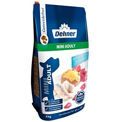 Dehner Premium Hundefutter, Trockenfutter getreidefrei, für ausgewachsene Hunde kleiner Rassen, Fisch / Lamm / Kartoffel, 4 kg Dehner Premium Hundefutter, Trockenfutter getreidefrei, für ausgewachsene Hunde kleiner Rassen, Fisch / Lamm / Kartoffel, 4 kg