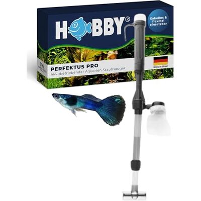 Hobby Perfektus Pro Akkubetriebener Aquarien Staubsauger zur effizienten Reinigung von Mulm und Schmutz im Aquarium Hobby Perfektus Pro Akkubetriebener Aquarien Staubsauger zur effizienten Reinigung von Mulm und Schmutz im Aquarium