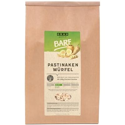 Grau – das Original – Trockengemüse zum BARFen für Hunde Pastinaken-Würfel, 1er Pack (1 x 1.2 kg), Ergänzungsfuttermittel für Hunde Grau – das Original – Trockengemüse zum BARFen für Hunde Pastinaken-Würfel, 1er Pack (1 x 1.2 kg), Ergänzungsfuttermittel für Hunde
