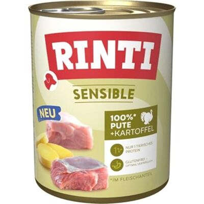 RINTI Sensible Truthahn & Kartoffel Hundefutter - Für empfindliche Hunde RINTI Sensible Truthahn & Kartoffel Hundefutter - Für empfindliche Hunde