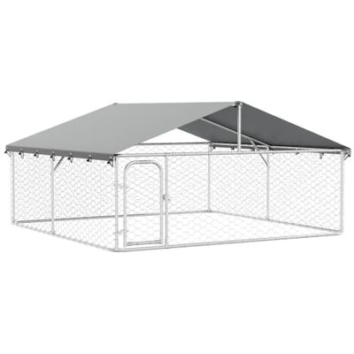 vidaXL Outdoor Hundezwinger Dach 300x300x150cm Hundekäfig Hundehaus Hundehütte vidaXL Outdoor Hundezwinger Dach 300x300x150cm Hundekäfig Hundehaus Hundehütte