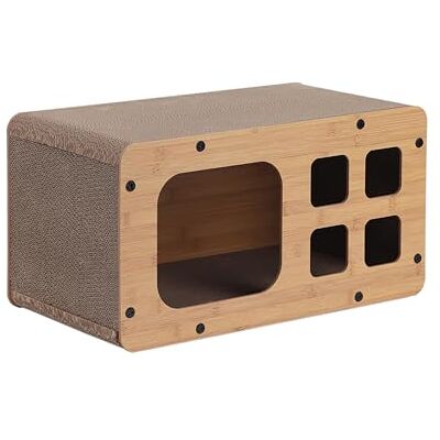 Dehner Lieblinge Kratzpappe Tesoro, Katzenkratzbrett robust, Kratzmöbel für Katzen, ca. 53.5 x 28 x 28 cm, aus FSC®-zertifizierter Wellpappe, braun Dehner Lieblinge Kratzpappe Tesoro, Katzenkratzbrett robust, Kratzmöbel für Katzen, ca. 53.5 x 28 x 28 cm, aus FSC®-zertifizierter Wellpappe, braun