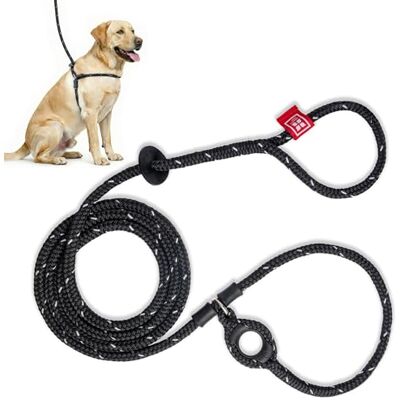 Harness Lead Harness Bleientweicht Nicht, reduziert Zug (mittel/groß, schwarz reflektierend) Harness Lead Harness Bleientweicht Nicht, reduziert Zug (mittel/groß, schwarz reflektierend)
