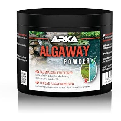 ARKA Algenvernichter Teich 500 g – gegen Fadenalgen für klares Wasser im Gartenteich – kupferfrei, schonend und vorbeugend bei regelmäßigem Einsatz – Pond Algaway Powder ARKA Algenvernichter Teich 500 g – gegen Fadenalgen für klares Wasser im Gartenteich – kupferfrei, schonend und vorbeugend bei regelmäßigem Einsatz – Pond Algaway Powder