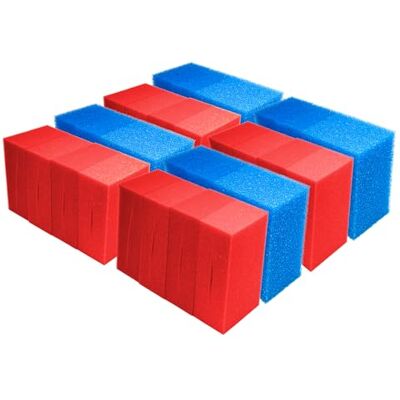 Pondlife 36x Filterschwamm Teichfilter geschlitzt kompatibel mit Oase BioTec 36 und Screenmatic, 21,5 x 15,5 x 9 cm, 18x Blau grob 18x Rot fein, Teichfilter Ersatzteile Durchlauffilter Pondlife 36x Filterschwamm Teichfilter geschlitzt kompatibel mit Oase BioTec 36 und Screenmatic, 21,5 x 15,5 x 9 cm, 18x Blau grob 18x Rot fein, Teichfilter Ersatzteile Durchlauffilter
