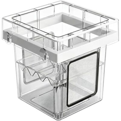 Generic Aquarium-Aufzuchtbox, Acryl, transparent, 4-teilige Fisch-Isolierungsbox Brutstätte für Guppy Betta Baby Fry mit Saugnapfhalterung, transparentes Design Generic Aquarium-Aufzuchtbox, Acryl, transparent, 4-teilige Fisch-Isolierungsbox Brutstätte für Guppy Betta Baby Fry mit Saugnapfhalterung, transparentes Design