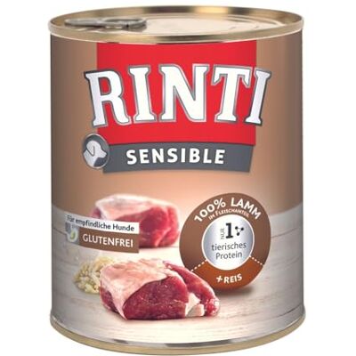 Rinti Sensible Lamm & Reis 6X 800g Nassfutter für Hunde Rinti Sensible Lamm & Reis 6X 800g Nassfutter für Hunde
