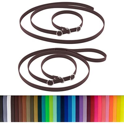 LENNIE BioThane Retrieverleine, 2m lang, Dunkelbraun, 16mm, 19mm, Handschlaufe, Stopperringe, Moxonleine LENNIE BioThane Retrieverleine, 2m lang, Dunkelbraun, 16mm, 19mm, Handschlaufe, Stopperringe, Moxonleine