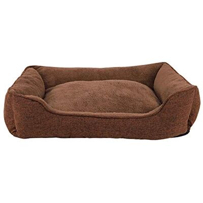 lionto Hundekissen Meliert mit Abnehmbarem Bezug, 90 x 75 cm, Braun Pflegeleichtes Hundebett mit weicher Füllung, rutschhemmender Unterseite und waschbarem Bezug für Hunde & Katzen lionto Hundekissen Meliert mit Abnehmbarem Bezug, 90 x 75 cm, Braun Pflegeleichtes Hundebett mit weicher Füllung, rutschhemmender Unterseite und waschbarem Bezug für Hunde & Katzen