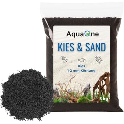 AquaOne Aquarium Kies Sand 5 kg I Bodengrund hell schwarz bunt fein mittel grob I Aquariumkies Premium Qualität I Quarzsand Aquariumkies Deko Aquascaping Körnung (schwarz 1-2mm) AquaOne Aquarium Kies Sand 5 kg I Bodengrund hell schwarz bunt fein mittel grob I Aquariumkies Premium Qualität I Quarzsand Aquariumkies Deko Aquascaping Körnung (schwarz 1-2mm)