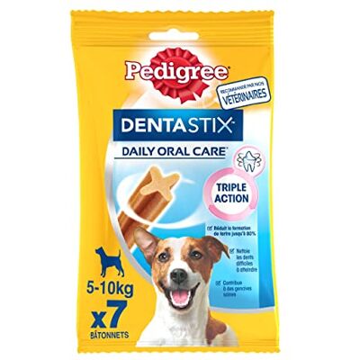 Pedigree Dentastix Daily Oral Care Kaustäbchen für kleine Hunde, für eine gute Mundhygiene, 10 Packungen mit 7 Stäbchen Pedigree Dentastix Daily Oral Care Kaustäbchen für kleine Hunde, für eine gute Mundhygiene, 10 Packungen mit 7 Stäbchen