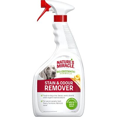 Nature's Miracle Nature’s Miracle Flecken- & Geruchsentferner Hund Enzymreiniger für die einfache Beseitigung von Verschmutzungen, Geruchsneutralisierer mit Melonenduft, 946 ml Nature's Miracle Nature’s Miracle Flecken- & Geruchsentferner Hund Enzymreiniger für die einfache Beseitigung von Verschmutzungen, Geruchsneutralisierer mit Melonenduft, 946 ml