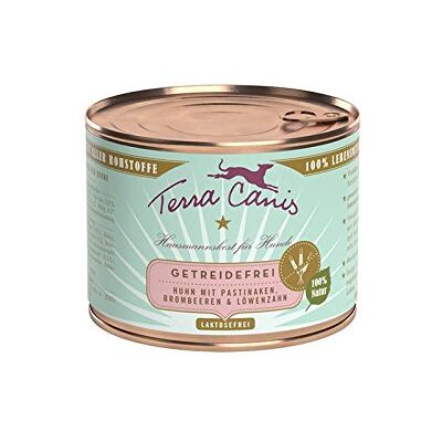 Terra Canis Huhn mit Pastinaken mit Brombeeren & Löwenzahn, getreidefrei 12 x 200 g Terra Canis Huhn mit Pastinaken mit Brombeeren & Löwenzahn, getreidefrei 12 x 200 g