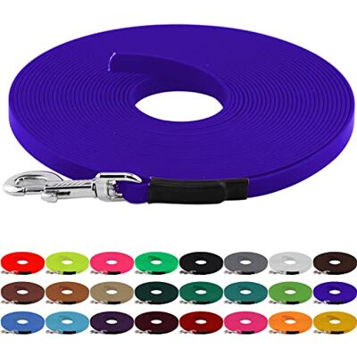 LENNIE BioThane Schleppleine, 9mm, Hunde 5-15kg, 2m lang, ohne Handschlaufe, Blau, genäht LENNIE BioThane Schleppleine, 9mm, Hunde 5-15kg, 2m lang, ohne Handschlaufe, Blau, genäht