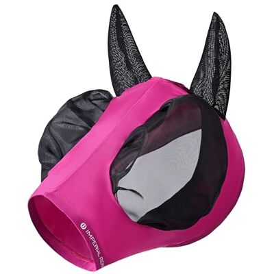 Imperial Riding Fliegenmaske „Trail Ride Basic“ elastischer Insektenschutz, Pink, Cob Imperial Riding Fliegenmaske „Trail Ride Basic“ elastischer Insektenschutz, Pink, Cob