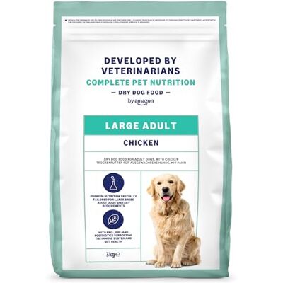 Amazon Premium Trockenfutter für Hunde, ausgewachsenes Huhn, 3 kg, 1 Packung Amazon Premium Trockenfutter für Hunde, ausgewachsenes Huhn, 3 kg, 1 Packung