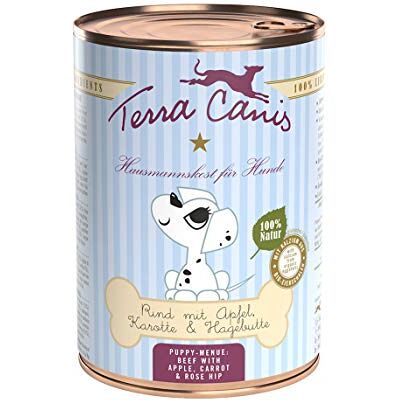 Terra Canis Rind mit Apfel, Karotte und Hagebutte, 12er Pack (12 x 400 g) Terra Canis Rind mit Apfel, Karotte und Hagebutte, 12er Pack (12 x 400 g)
