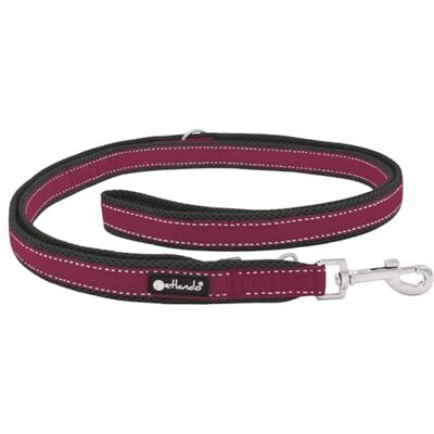 Petlando Hundeleine Outdoor, Berry, 230x1,5cm Für kleine Hunde, 3-fach verstellbare Führleine, reflektierend, weiche Mesh-Polsterung, starke Karabiner, Umhängeleine Petlando Hundeleine Outdoor, Berry, 230x1,5cm Für kleine Hunde, 3-fach verstellbare Führleine, reflektierend, weiche Mesh-Polsterung, starke Karabiner, Umhängeleine