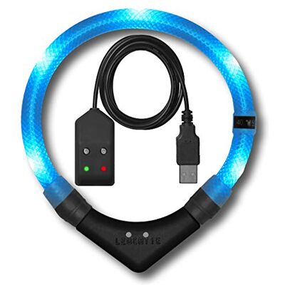 LEUCHTIE ® Easy Charge Bewegungssensor eisblau 55 extrem helles Leuchthalsband für Hunde 25 h Leuchtdauer USB aufladbar LEUCHTIE ® Easy Charge Bewegungssensor eisblau 55 extrem helles Leuchthalsband für Hunde 25 h Leuchtdauer USB aufladbar
