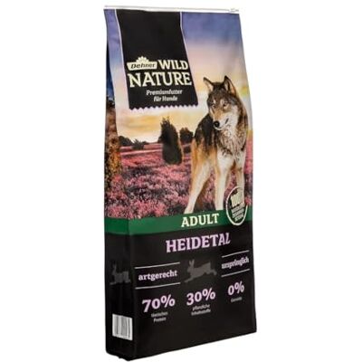 Dehner Wild Nature Hundefutter Heidetal, Trockenfutter getreidefrei / zuckerfrei, für ausgewachsene Hunde, Kaninchen, 12 kg Dehner Wild Nature Hundefutter Heidetal, Trockenfutter getreidefrei / zuckerfrei, für ausgewachsene Hunde, Kaninchen, 12 kg