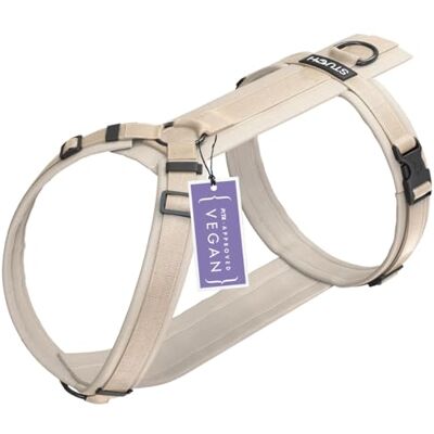 STUCH Y-Hundegeschirr gepolstert & verstellbar – formstabiles, Robustes Nylon Geschirr für kleine & große Hunde – 100% Vegan & PETA Zertifiziert, Farbe:Beige, Größe:M STUCH Y-Hundegeschirr gepolstert & verstellbar – formstabiles, Robustes Nylon Geschirr für kleine & große Hunde – 100% Vegan & PETA Zertifiziert, Farbe:Beige, Größe:M