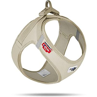 Curli Vest Harness Clasp Cord Tan XS Curli Vest Harness Clasp Cord Tan XS