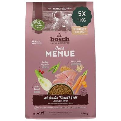 Bosch HPC Menue Junior mit Tierwohl-Pute5 x 1 kg Bosch HPC Menue Junior mit Tierwohl-Pute5 x 1 kg