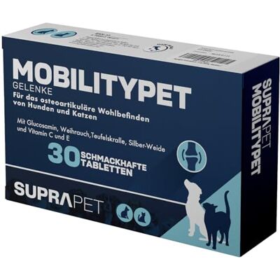 Suprapet Mobilitypet 30 Tabletten - Gelenksunterstützung für Haustiere Suprapet Mobilitypet 30 Tabletten - Gelenksunterstützung für Haustiere