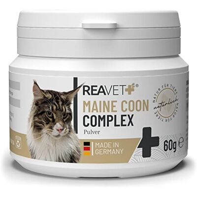 ReaVET Maine Coon Complex, Rasse Spezial-Ergänzungsfutter für große Katzen – Main Coon Futter, Maine Coon Futter, artgerechte Rundumversorgung ReaVET Maine Coon Complex, Rasse Spezial-Ergänzungsfutter für große Katzen – Main Coon Futter, Maine Coon Futter, artgerechte Rundumversorgung