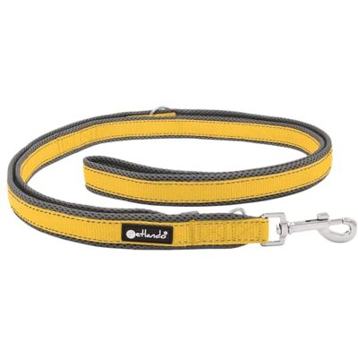 Petlando Hundeleine Outdoor, Gelb, 230x1,5cm Für kleine Hunde, 3-fach verstellbare Führleine, reflektierend, weiche Mesh-Polsterung, starke Karabiner, Umhängeleine Petlando Hundeleine Outdoor, Gelb, 230x1,5cm Für kleine Hunde, 3-fach verstellbare Führleine, reflektierend, weiche Mesh-Polsterung, starke Karabiner, Umhängeleine