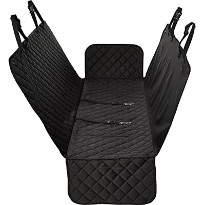 Amazon Gesteppte, wasserfeste Hängematte, Lieferwagen Autorücksitzbezug im Hängematten-Stil für Hund, Standardgröße, Schwarz, 147.3 x 137.2 cm Amazon Gesteppte, wasserfeste Hängematte, Lieferwagen Autorücksitzbezug im Hängematten-Stil für Hund, Standardgröße, Schwarz, 147.3 x 137.2 cm