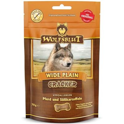 Wolfsblut Wide Plain Cracker, Horse with Sweet Potatoes, 70 g Wolfsblut Wide Plain Cracker, Horse with Sweet Potatoes, 70 g