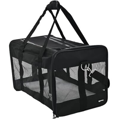 Amazon Haustiertragetasche, weich für Hund, L, schwarz, L 50 x B 30.4 x H 30.4 cm Amazon Haustiertragetasche, weich für Hund, L, schwarz, L 50 x B 30.4 x H 30.4 cm