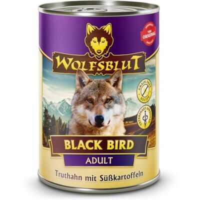Wolfsblut – Black Bird Adult Nassfutter mit Superfoods für ausgewachsene Hunde. Getreidefreies Alleinfutter ohne Zusatzstoffe in der Dose 6x395g Truthahn Wolfsblut – Black Bird Adult Nassfutter mit Superfoods für ausgewachsene Hunde. Getreidefreies Alleinfutter ohne Zusatzstoffe in der Dose 6x395g Truthahn