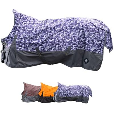Imperial Riding Outdoordecke High Neck 600D IRHCustomized – Regendecke – strapazierfähige & wasserdichte Weidedecke mit 200g Füllung – Pferdedecke in Purple Check/Grey – 165cm Imperial Riding Outdoordecke High Neck 600D IRHCustomized – Regendecke – strapazierfähige & wasserdichte Weidedecke mit 200g Füllung – Pferdedecke in Purple Check/Grey – 165cm