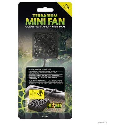 Exo Terra Terrarium Lüfter Leiser Luftaustausch gegen Kondenswasser, Schimmelbildung & stehende Luft, mit umkehrbarer Strömungsrichtung Exo Terra Terrarium Lüfter Leiser Luftaustausch gegen Kondenswasser, Schimmelbildung & stehende Luft, mit umkehrbarer Strömungsrichtung