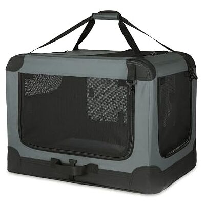 Amazon 4-Türiger Faltbarer Reisezwinger für Katzen, Hund und andere kleine Tiere, Grau, S 66 cm x 46 cm x 46 cm Amazon 4-Türiger Faltbarer Reisezwinger für Katzen, Hund und andere kleine Tiere, Grau, S 66 cm x 46 cm x 46 cm